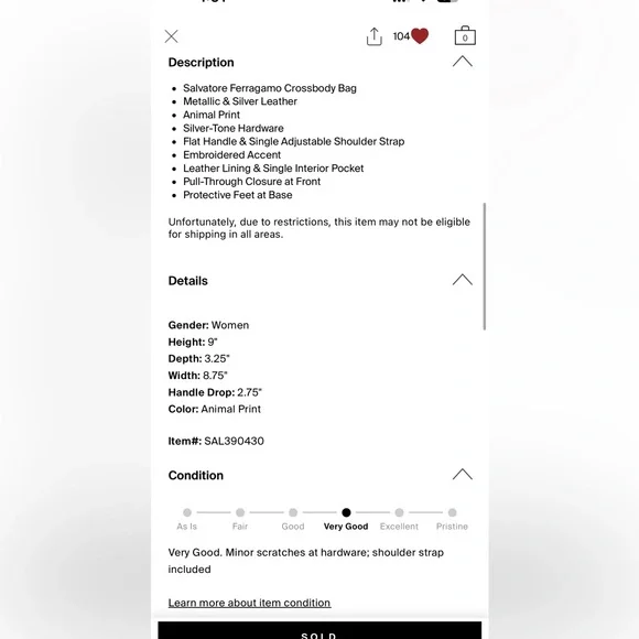 Salvatore Ferragamo Silver Purse - Picture 14 of 16